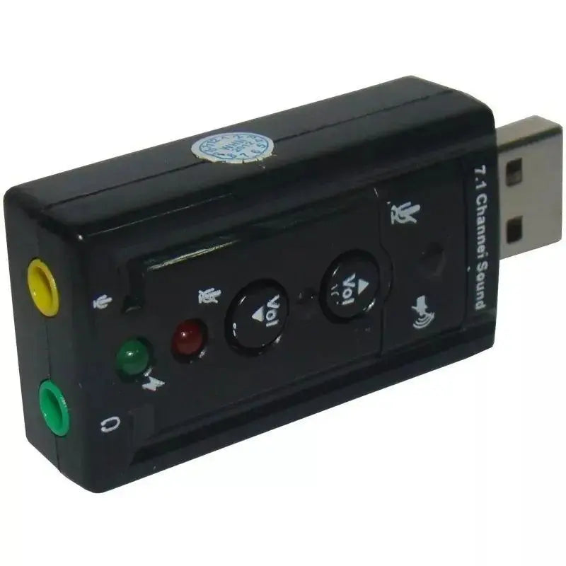 Placa De Som Externa Usb adaptador - Som Virtual 7.1 E Microfone