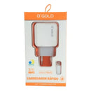 CARREGADOR USB COM CABO TYPE C 3.1A GOLD