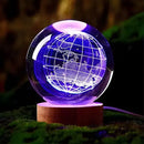Luminária De Mesa Bola De Cristal 3D LED RGB