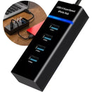 HUB 4 PORTAS USB 3.0 ALTA VELOCIDADE COM LED