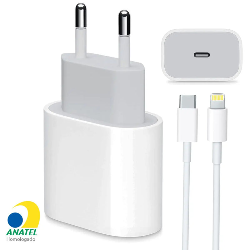 Carregador p/iPhone USB-C Turbo 20W
