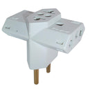Adaptador de Tomada T Universal Benjamim - Branca