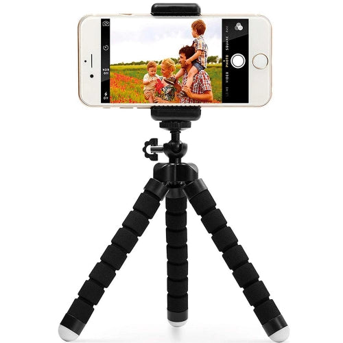 Mini Tripé Flexível De Mesa Com Suporte Para Celular