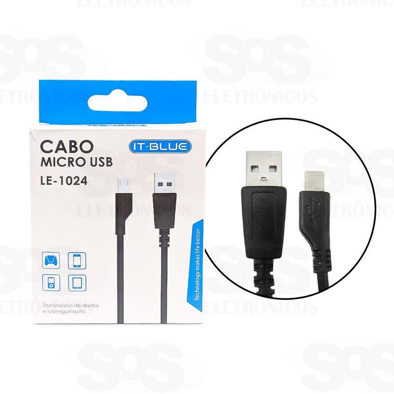 Cabo Micro USB V8(CAIXA DE SOM,FONE,APARELHOS PEQUENO)