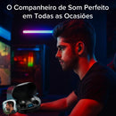 Fone De Ouvido Sem fio Bluetooth5.3 Esportivo Case Led(PRETO)A9626