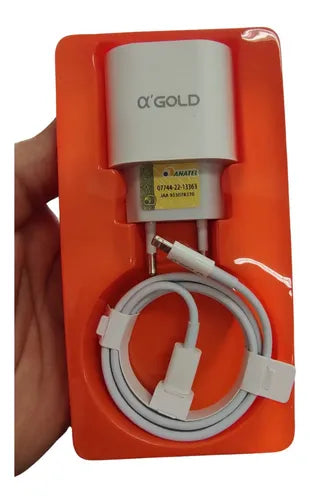 Carregador Agold Ca31-2. Usbc Lightning Com Cabo 1m 6.1a 30w