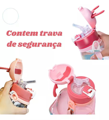 Garrafa De Água Alce Portátil Criança Infantil
