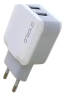 Carregador 3.1A 2USB TIPO-C AGOLD