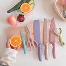 Kit 6 Pcs Cozinha Gourmet Kitchen Knife Carnes Queijos Pães Cor Colorido