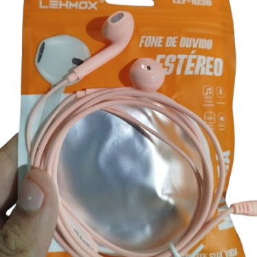 Fone de Ouvido com Microfone - Lehmox - LE-1056