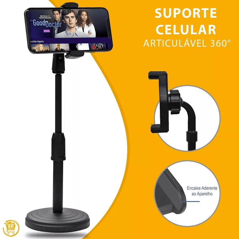 SUPORTE CELULAR ARTICULADO MESA