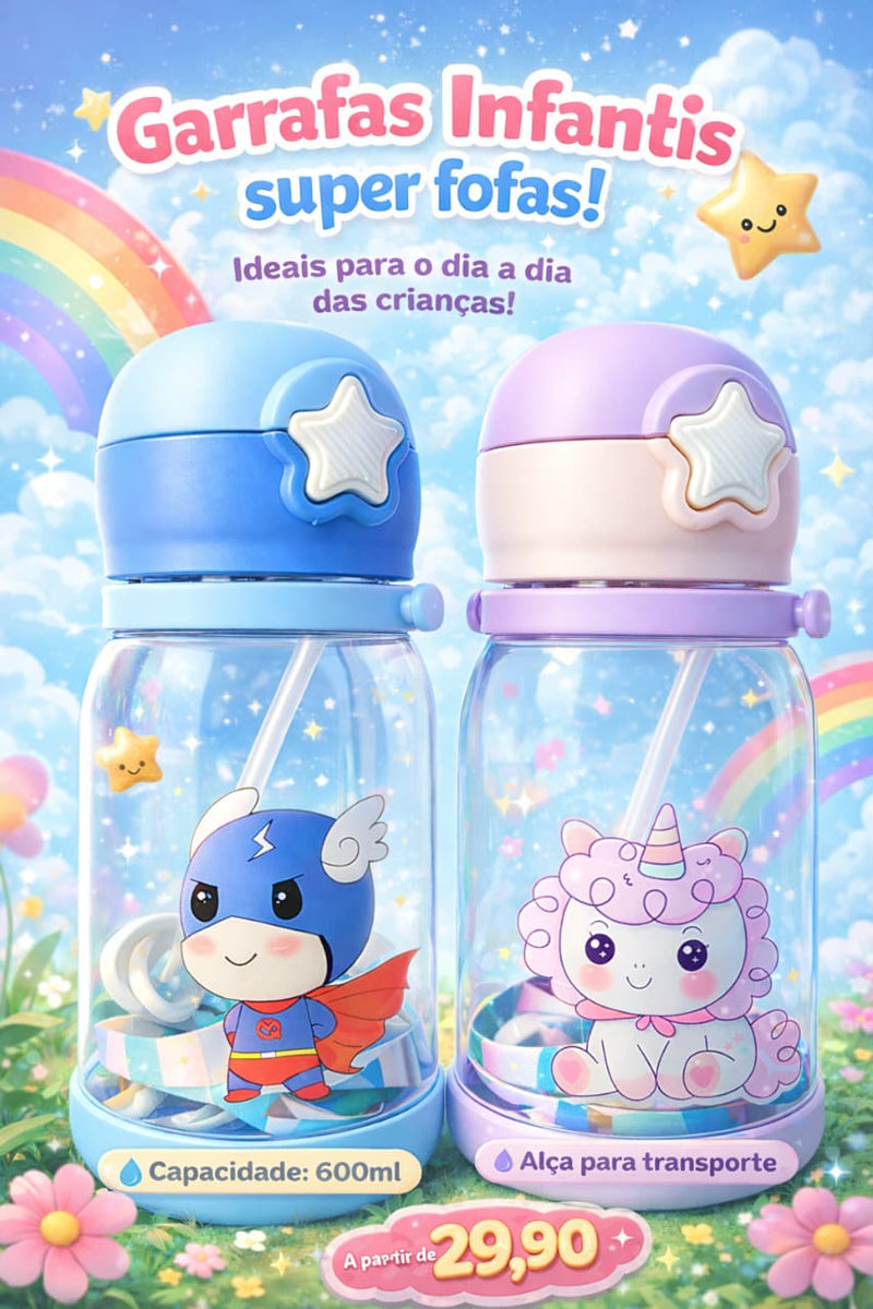 Garrafa De Água Portátil Criança Infantil
