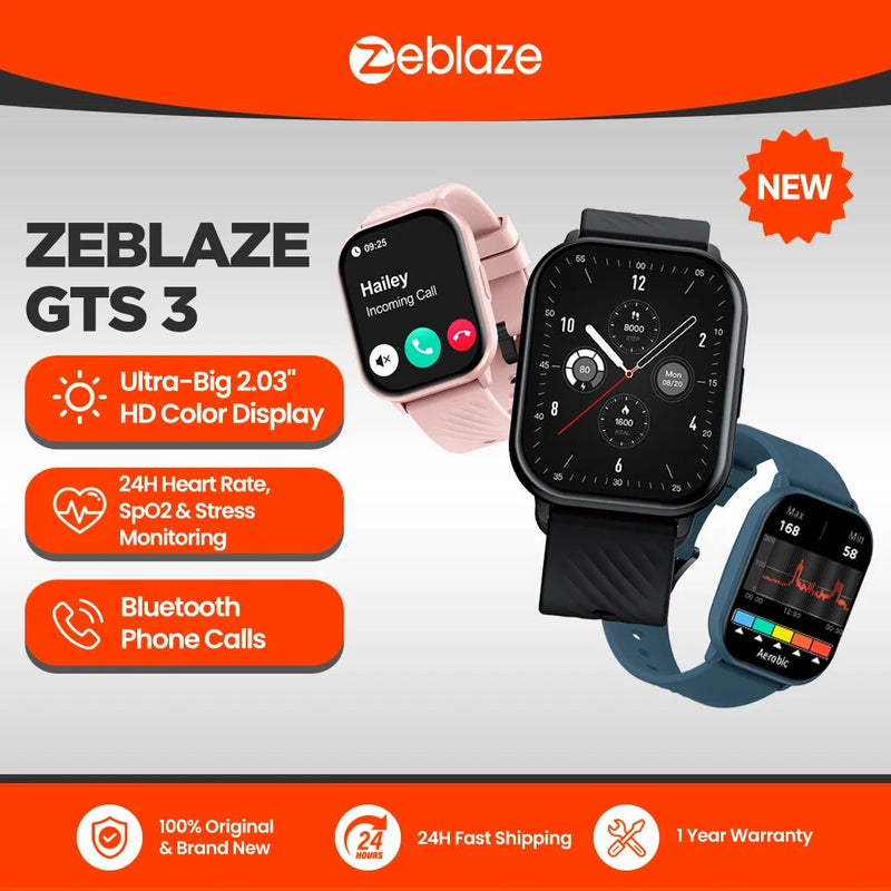 Relógio Inteligente Zeblaze-GTS 3 Voice Calling