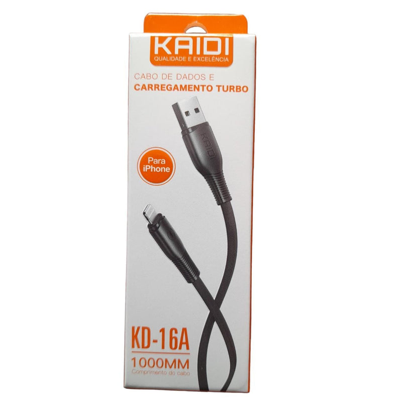 Cabo carregador Lightning Turbo KD-16A