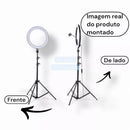 Ring Light Iluminador com Tripé Profissional 10'' Led