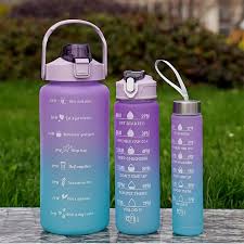 Kit 3 Garrafas Squeeze Agua Galão