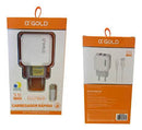 Carregador Turbo Power Para Celular A’Gold 4.1A 2usb CA16-3 / Tipo - C