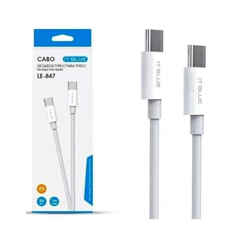 CABO USB TIPO C / TIPO C (preto)